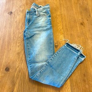 Distressed Crop Jeans